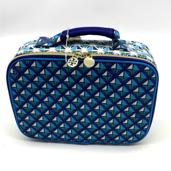 TORY BURCH X NEIMAN MARCUS X TARGET Blue Kaleidoscope Lunch Box Bag - Picture 2 of 16